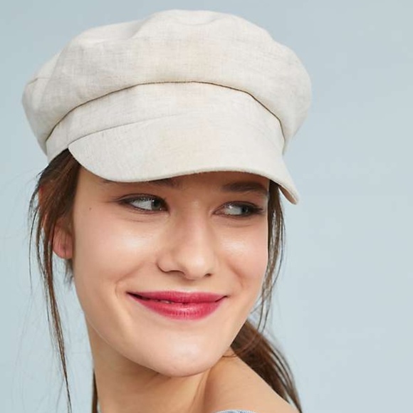 Anthropologie Accessories - Anthropologie - Wyeth Linen Engineer Cap